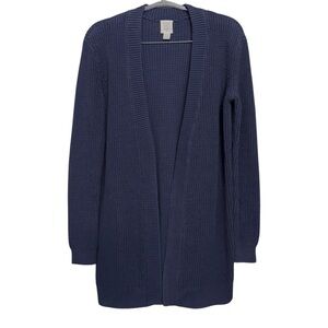 Core Life Navy Open Front Knit Cardigan Sweater Women’s XS S